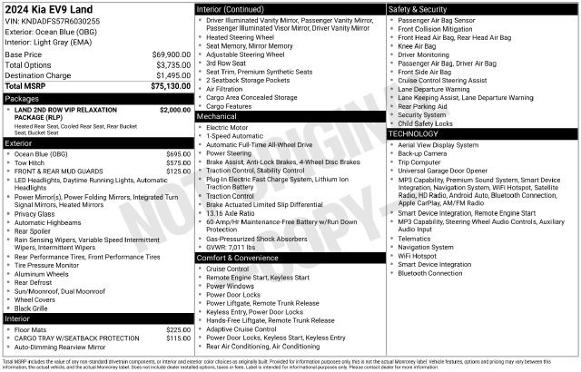 Certified 2024 Kia EV9 Land AWD/4WD image 11