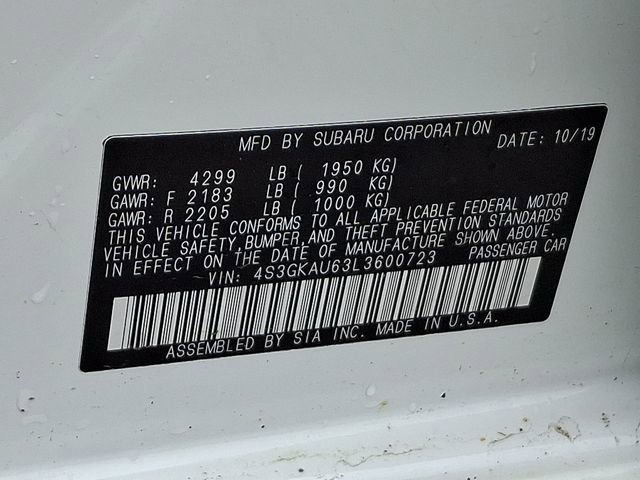 Used 2020 Subaru Impreza 2.0i Limited image 36