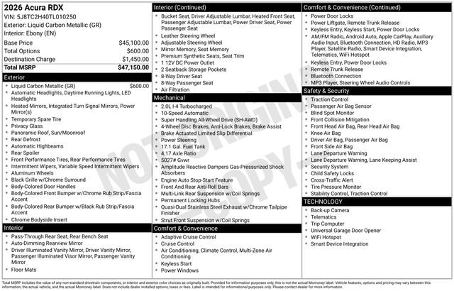 New 2026 Acura RDX SH-AWD image 15