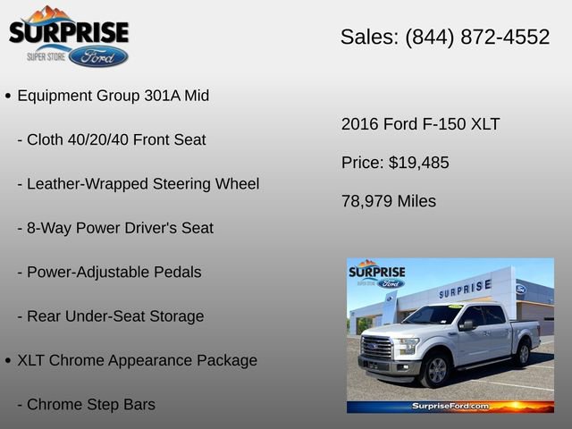 Used 2016 Ford F150 XLT w/ Equipment Group 301A Mid RWD image 12