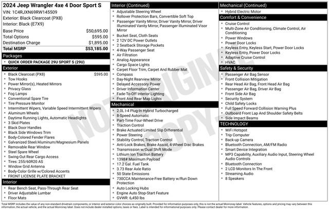 Used 2024 Jeep Wrangler Unlimited AWD/4WD image 36