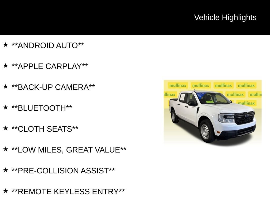 Certified 2023 Ford Maverick XL FWD image 13