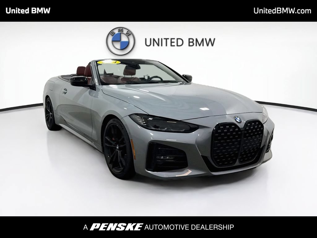 Certified 2024 BMW 430i Convertible w/ M Sport Package RWD image 3