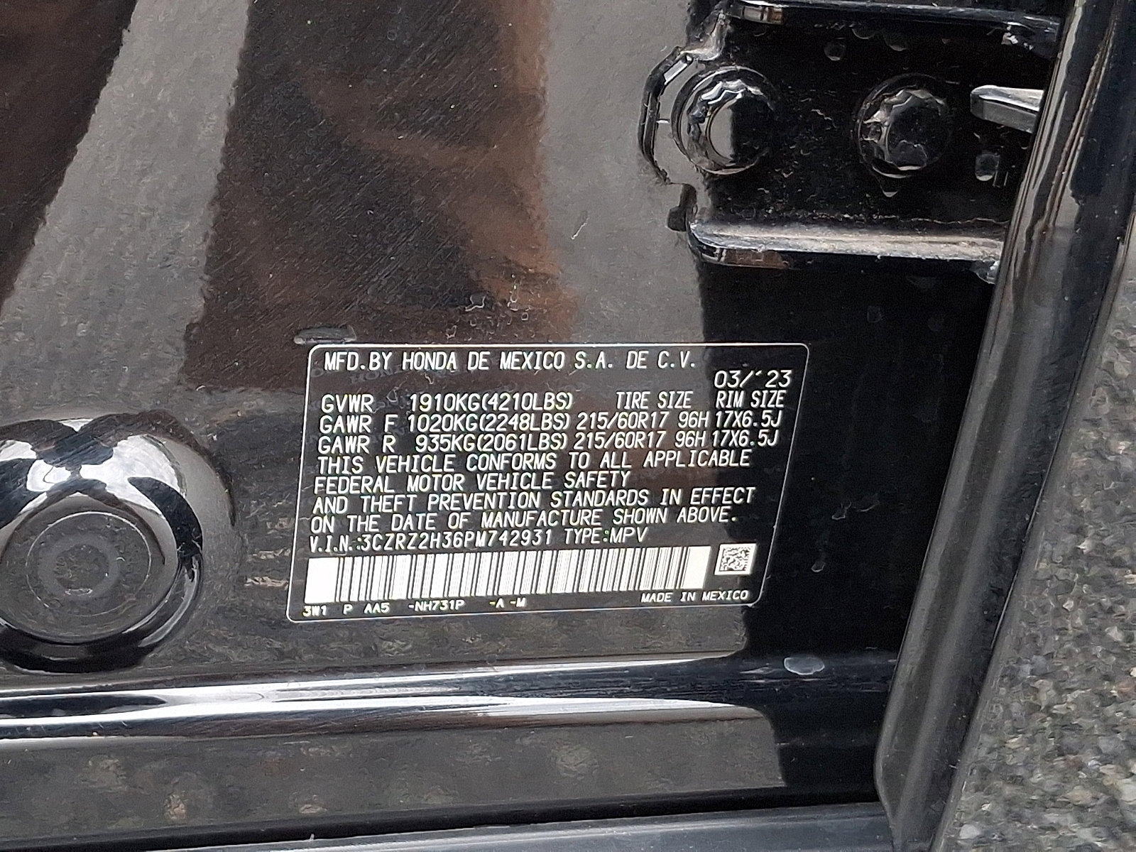 Used 2023 Honda HR-V LX image 27