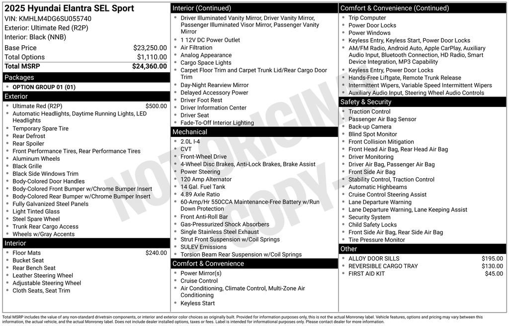 New 2025 Hyundai Elantra Sport image 40