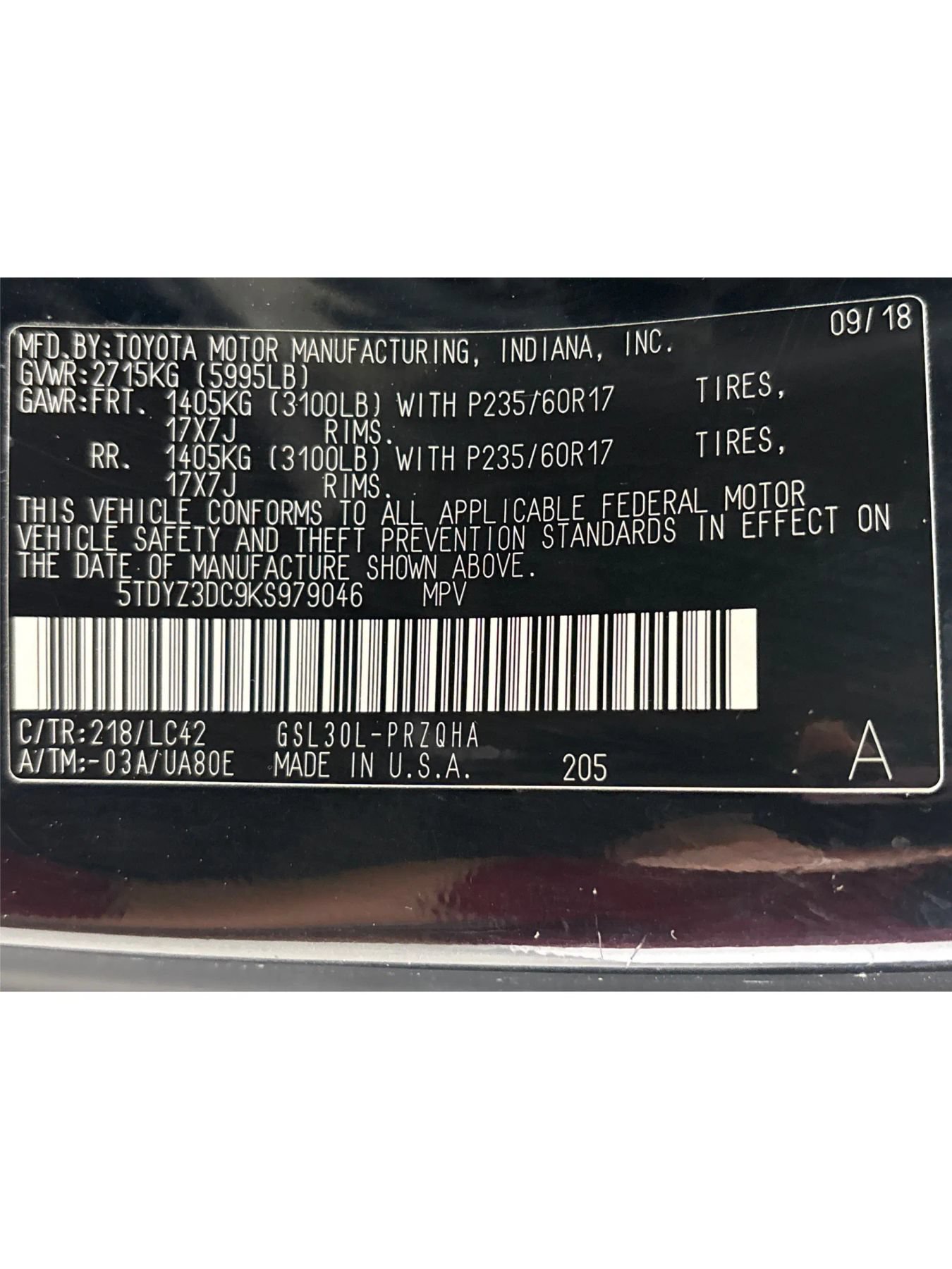 Used 2019 Toyota Sienna XLE FWD image 28