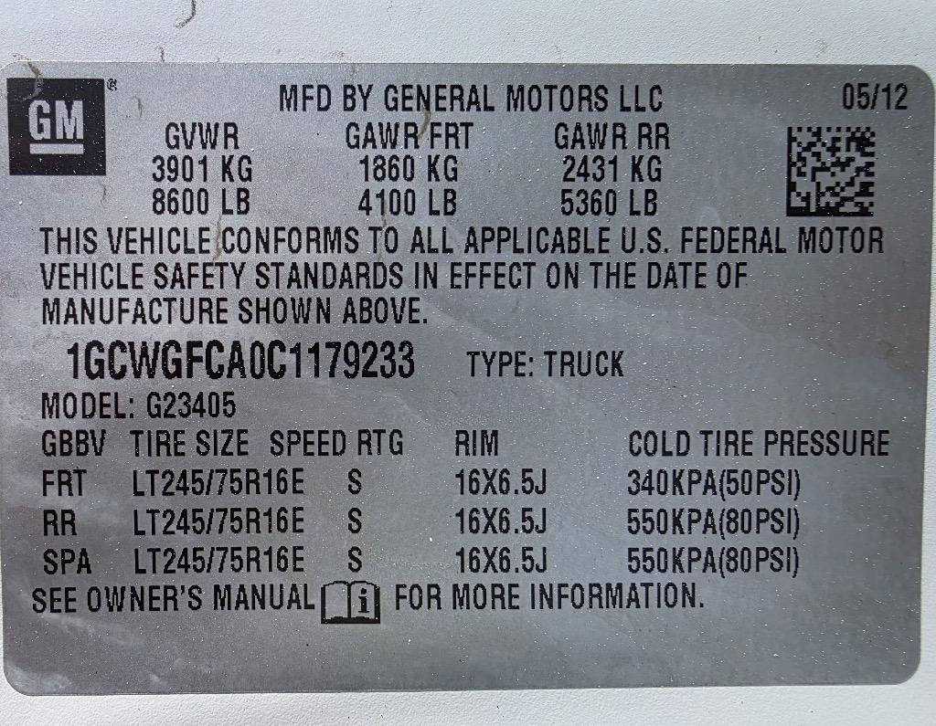 Used 2012 Chevrolet Express 2500 w/ Power Package image 34