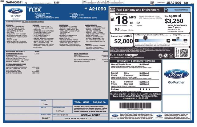 Used 2018 Ford Flex SEL w/ Equipment Group 202A image 36