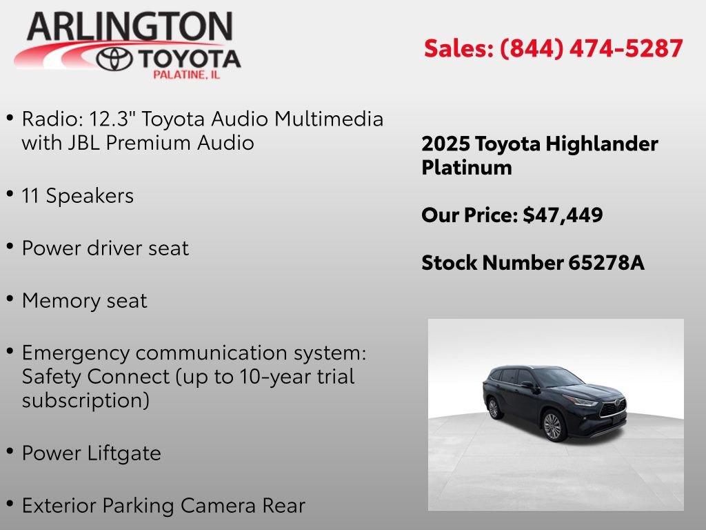 Used 2025 Toyota Highlander Platinum image 4