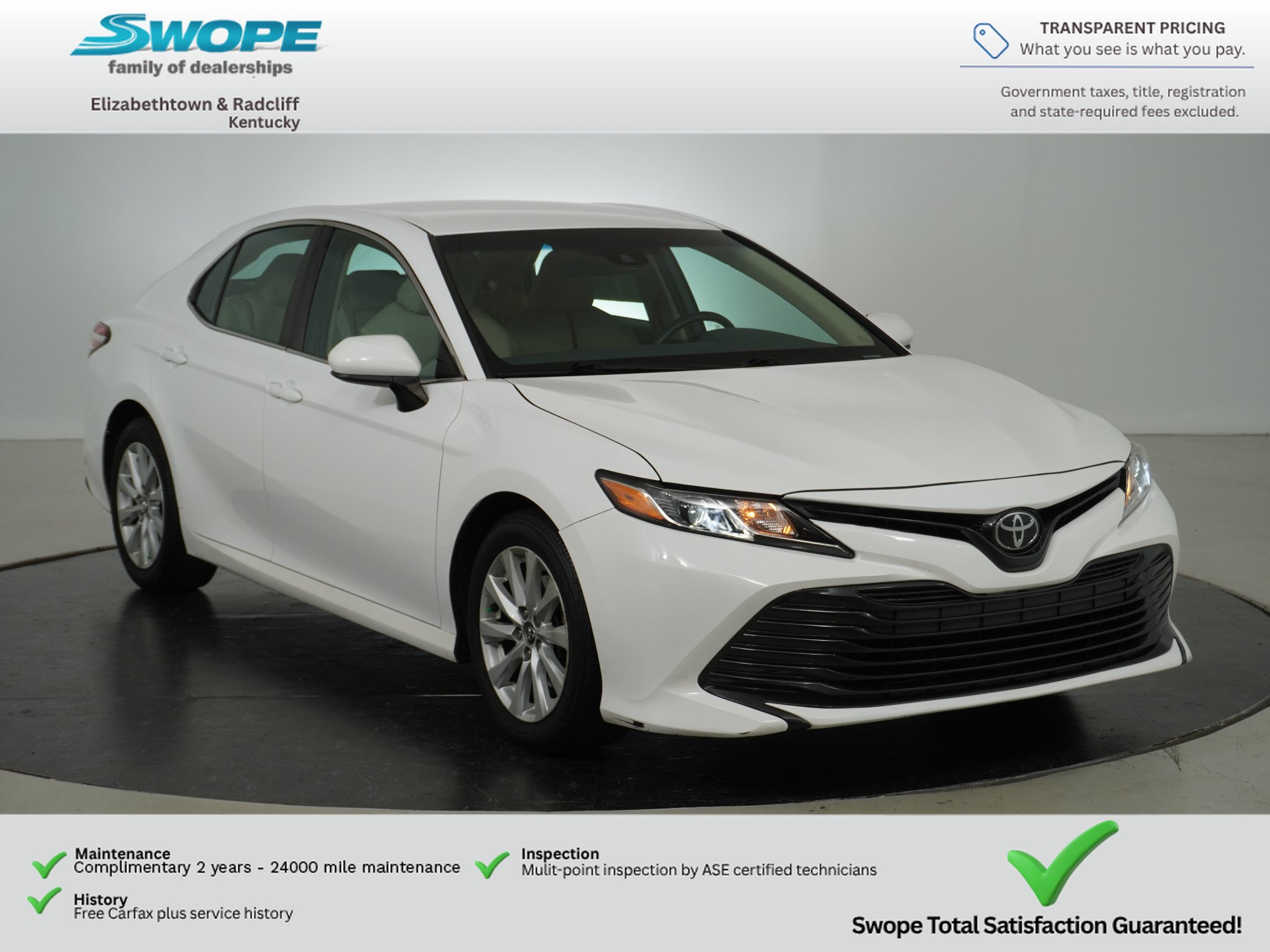Used 2018 Toyota Camry LE FWD image 1