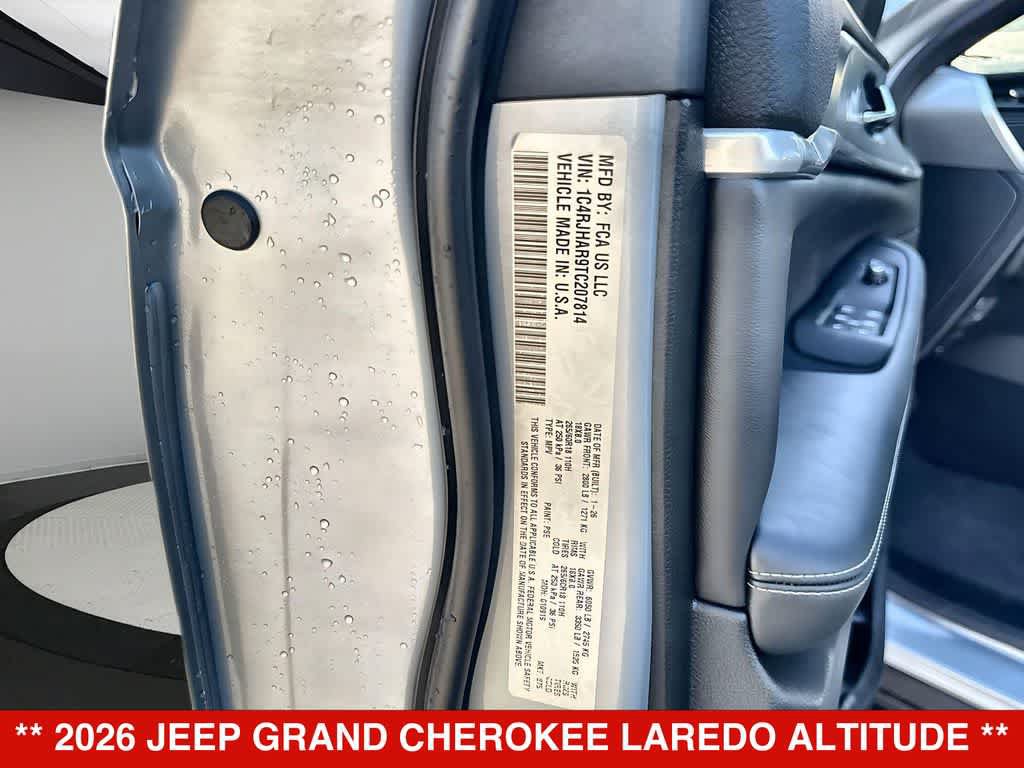 New 2026 Jeep Grand Cherokee Altitude AWD/4WD image 29