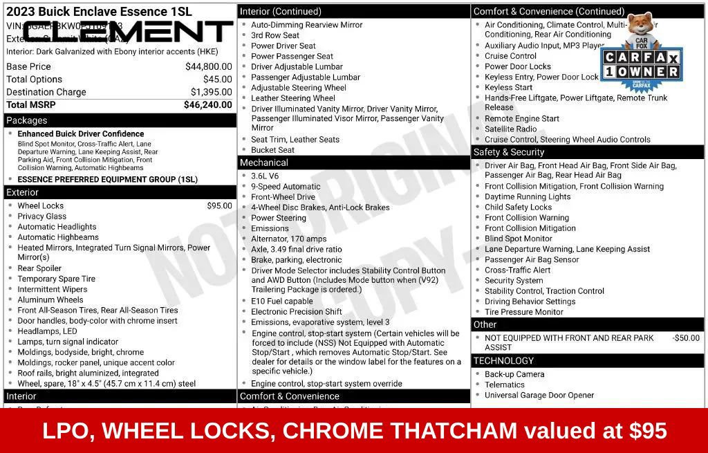Used 2023 Buick Enclave Essence FWD image 4