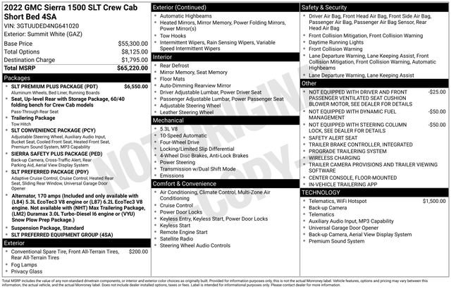 Used 2022 GMC Sierra 1500 SLT w/ SLT Premium Plus Package AWD/4WD image 7