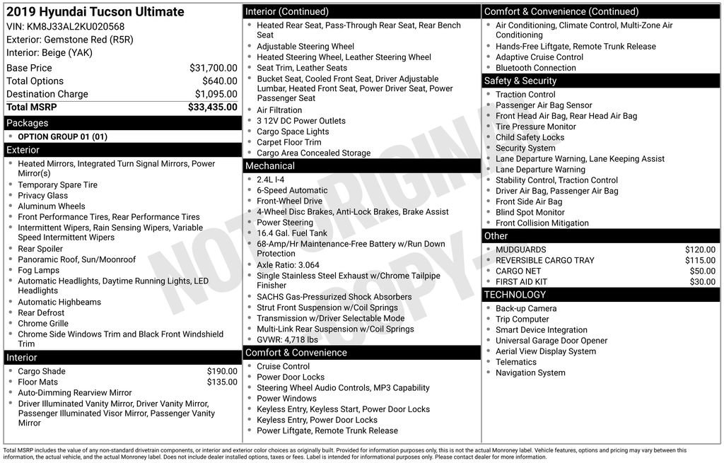 Used 2019 Hyundai Tucson Ultimate FWD image 11
