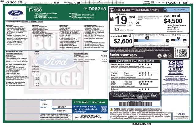 New 2026 Ford F150 XL w/ Equipment Group 103A High AWD/4WD image 4