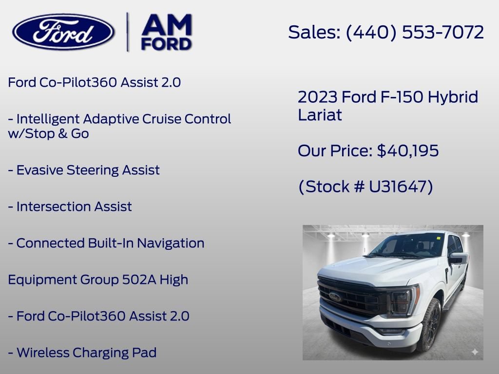 Certified 2023 Ford F150 Lariat w/ Equipment Group 502A High AWD/4WD image 8