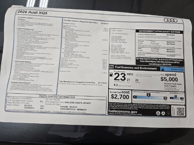 New 2026 Audi SQ5 Premium Plus AWD/4WD image 34