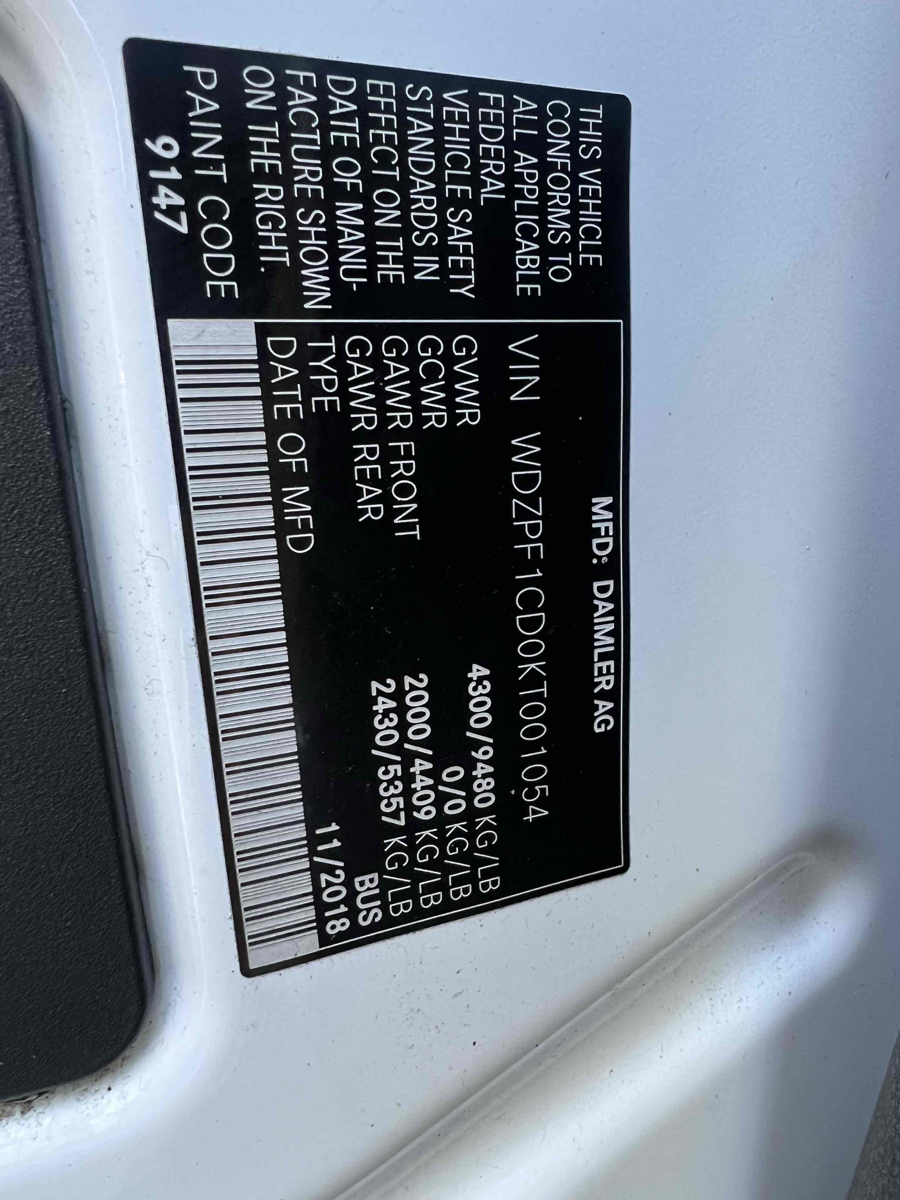 Used 2019 Mercedes-Benz Sprinter 2500 w/ Driver Convenience Package image 82