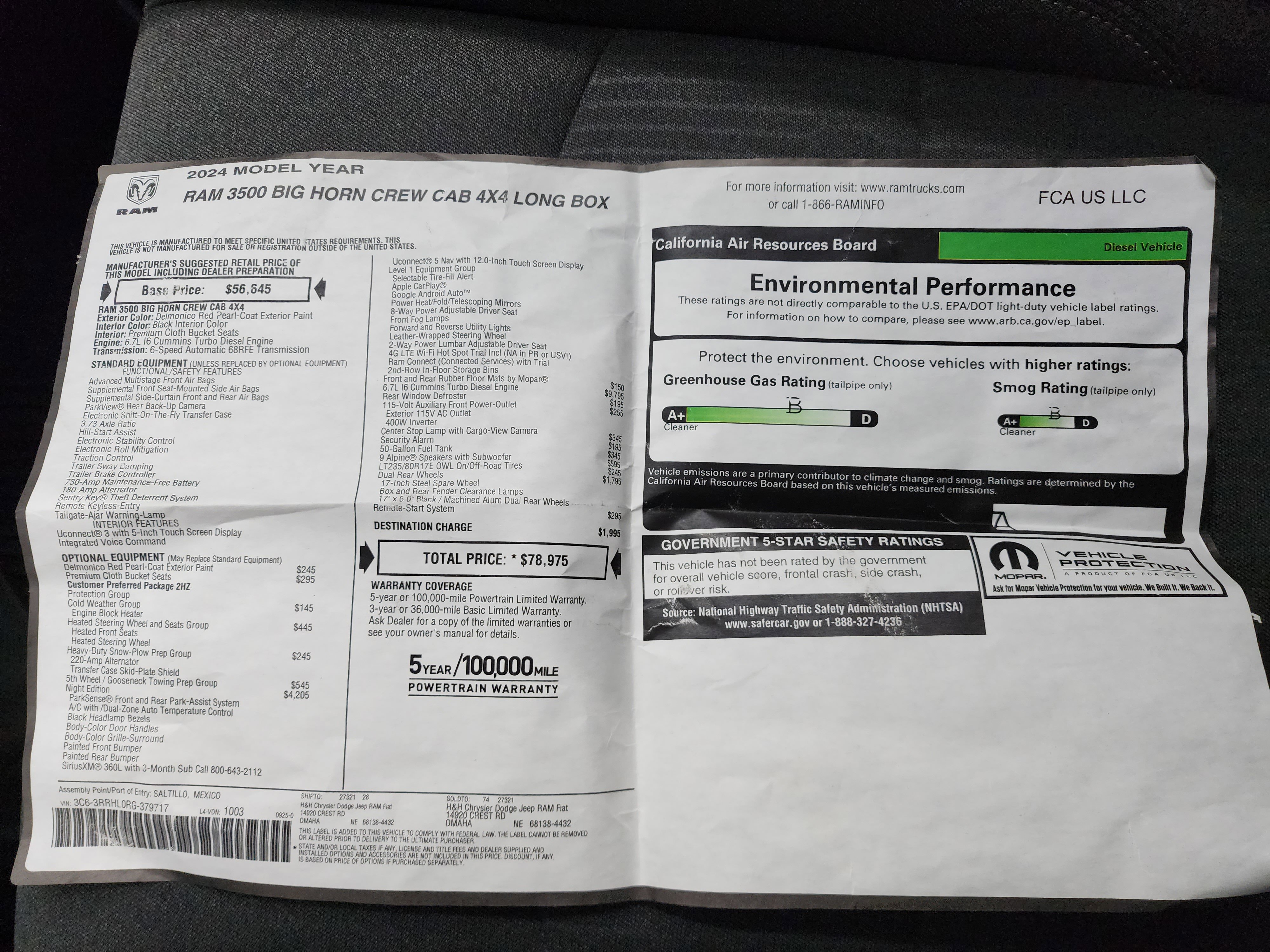 Used 2024 RAM 3500 Big Horn w/ Night Edition image 49