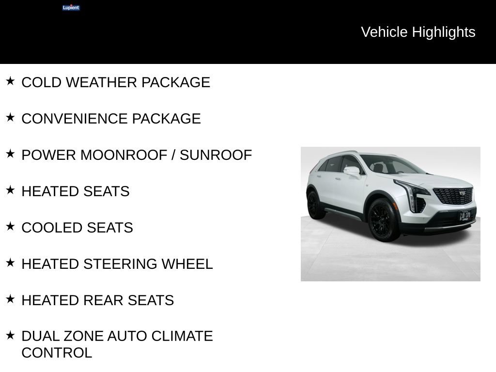 Used 2019 Cadillac XT4 Premium Luxury w/ Enhanced Visibility Package AWD/4WD image 7