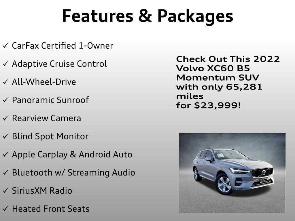 Used 2022 Volvo XC60 B5 Momentum image 4