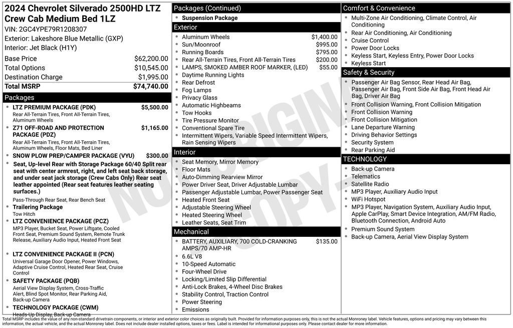 Used 2024 Chevrolet Silverado 2500 LTZ w/ LTZ Premium Package AWD/4WD image 22