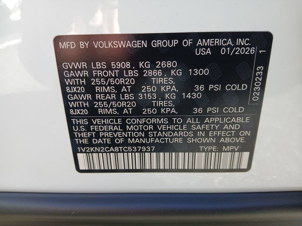 New 2026 Volkswagen Atlas SE AWD/4WD image 29
