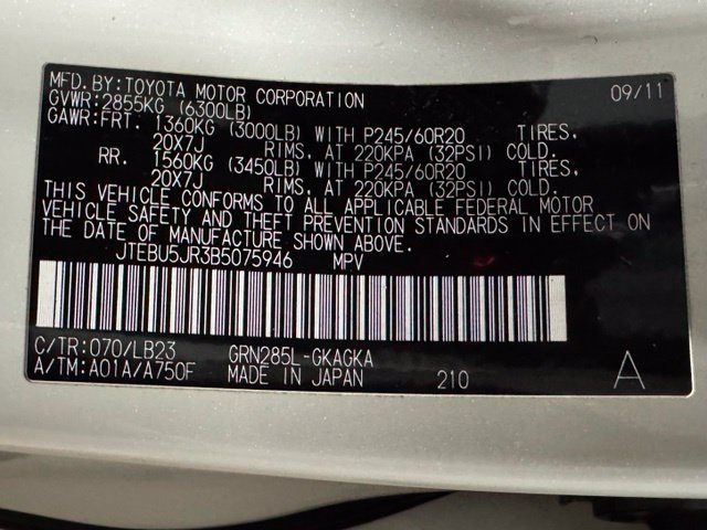 Used 2011 Toyota 4Runner Limited AWD/4WD image 34