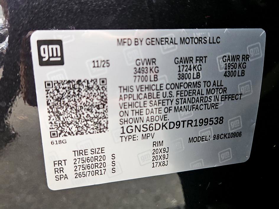 New 2026 Chevrolet Suburban Z71 w/ Z71 Off-Road Package image 25