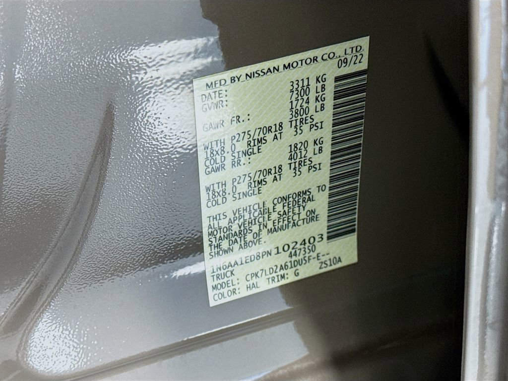 Used 2023 Nissan Titan PRO-4X w/ Pro-4x Convenience Package AWD/4WD image 35