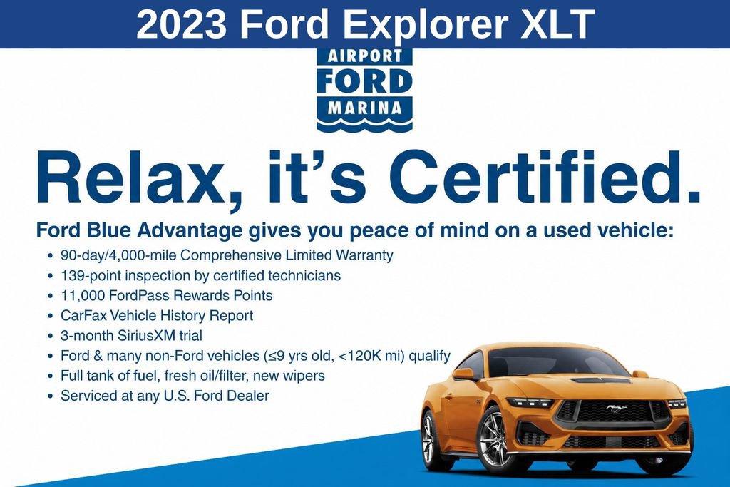 Certified 2023 Ford Explorer XLT w/ Equipment Group 202A RWD image 2