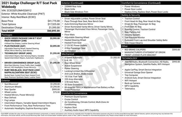 Used 2021 Dodge Challenger R/T Scat Pack RWD image 38