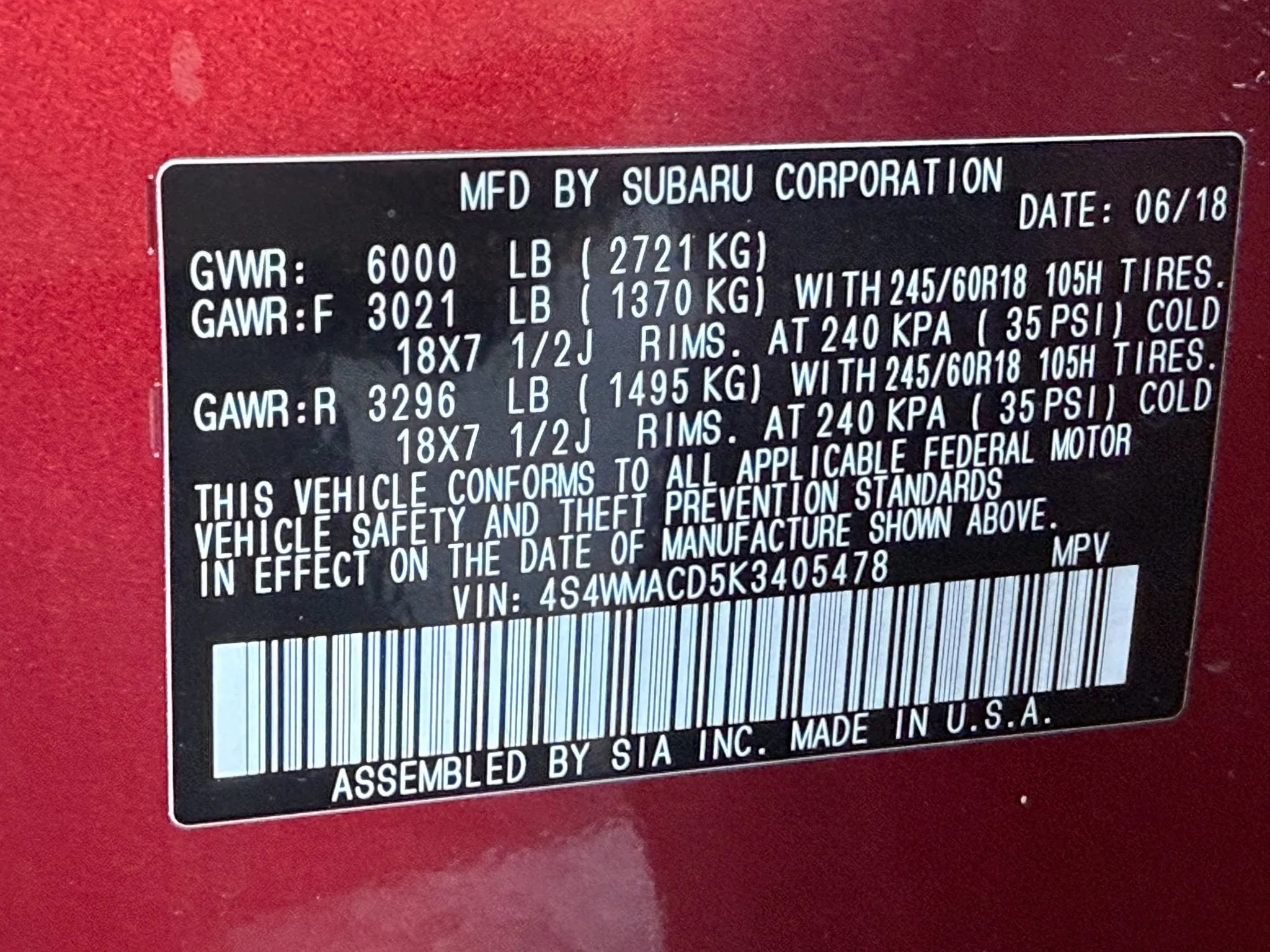 Used 2019 Subaru Ascent Premium AWD/4WD image 59