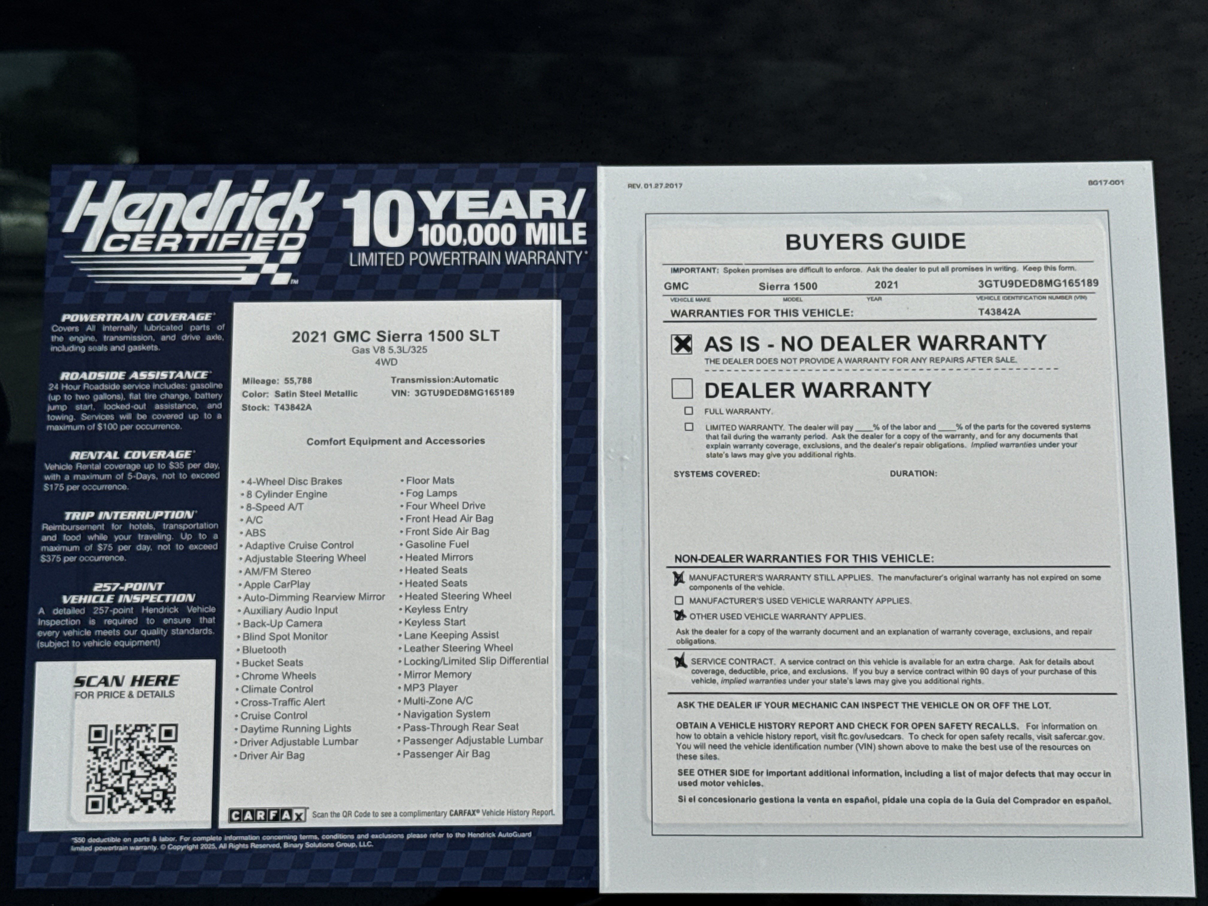 Used 2021 GMC Sierra 1500 SLT w/ SLT Premium Plus Package AWD/4WD image 38