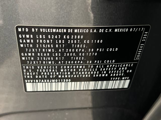 Used 2018 Volkswagen Tiguan S FWD image 27