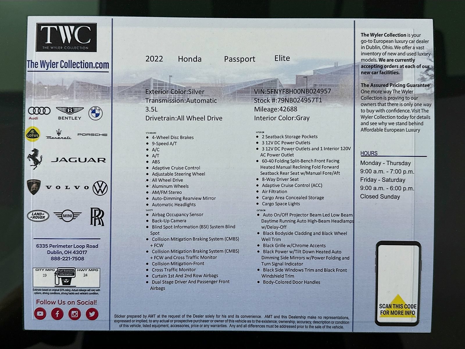 Used 2022 Honda Passport Elite image 46
