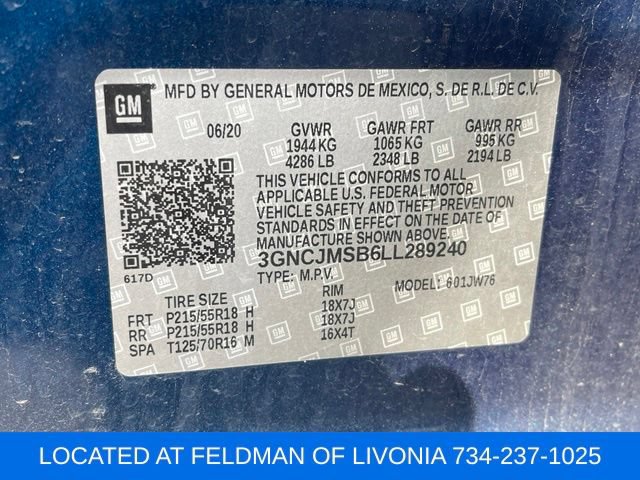 Used 2020 Chevrolet Trax Premier w/ LPO, Cargo Package FWD image 10