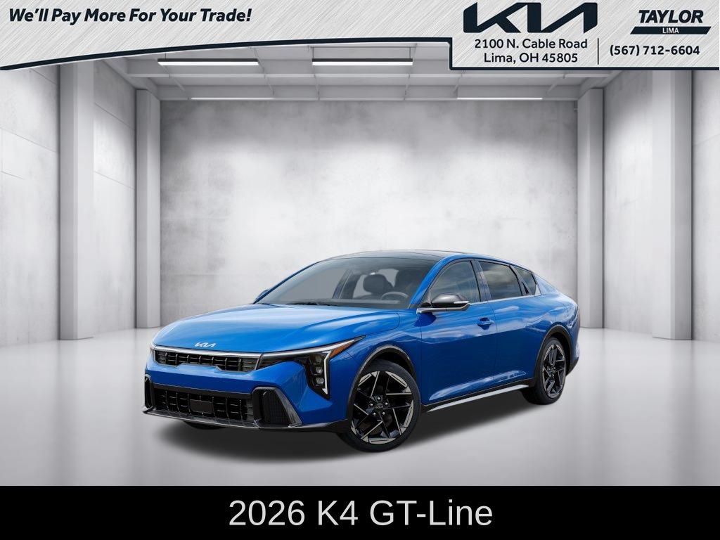 New 2026 Kia K4 GT-Line w/ GT-Line Premium Package FWD image 1