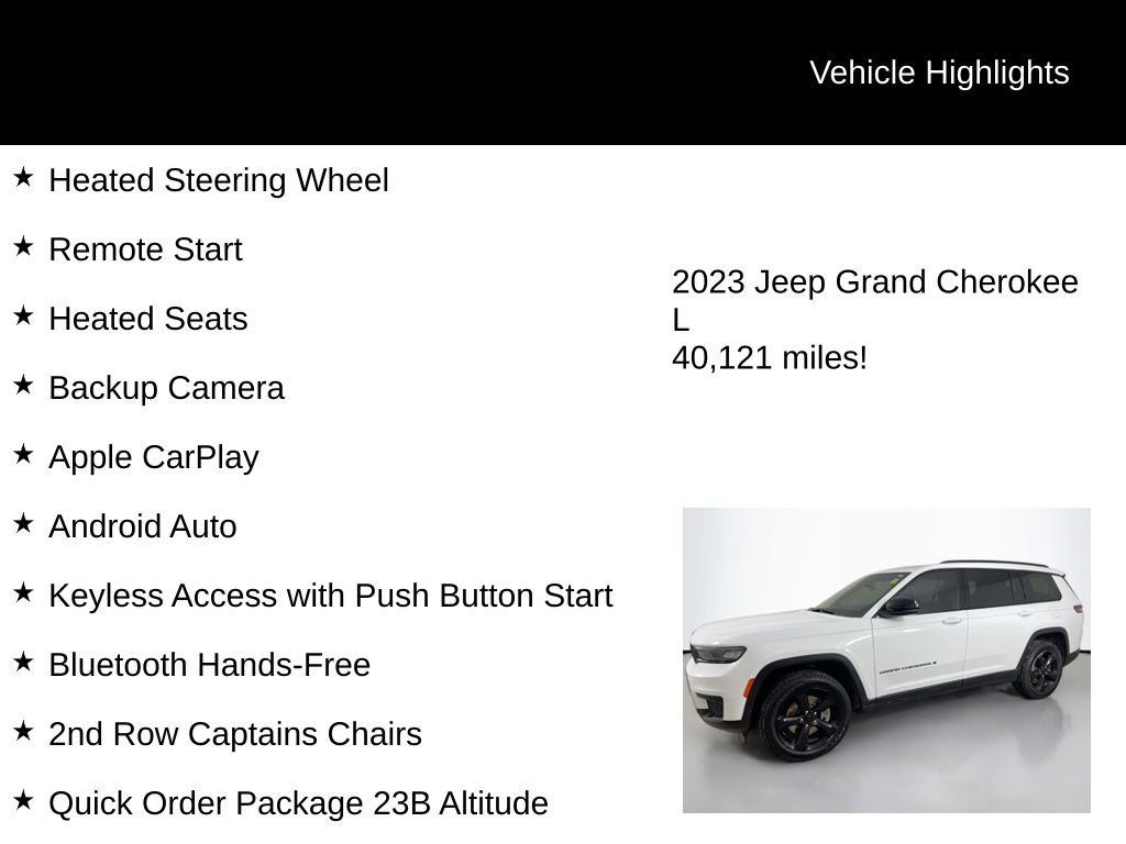 Used 2023 Jeep Grand Cherokee L Laredo image 5
