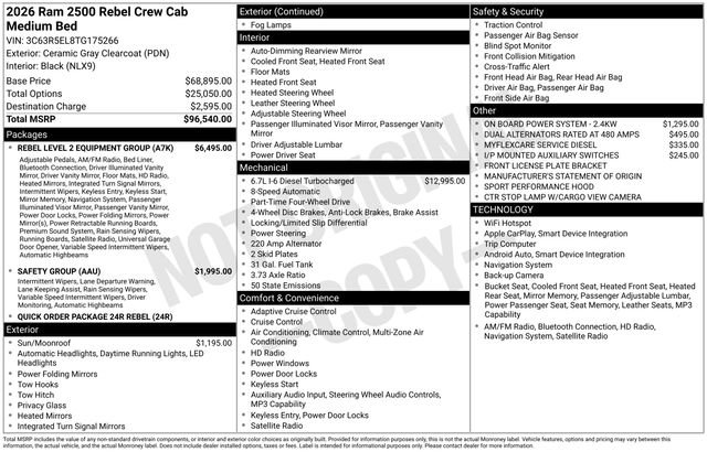 New 2026 RAM 2500 Rebel w/ Rebel Level 2 Equipment Group image 31