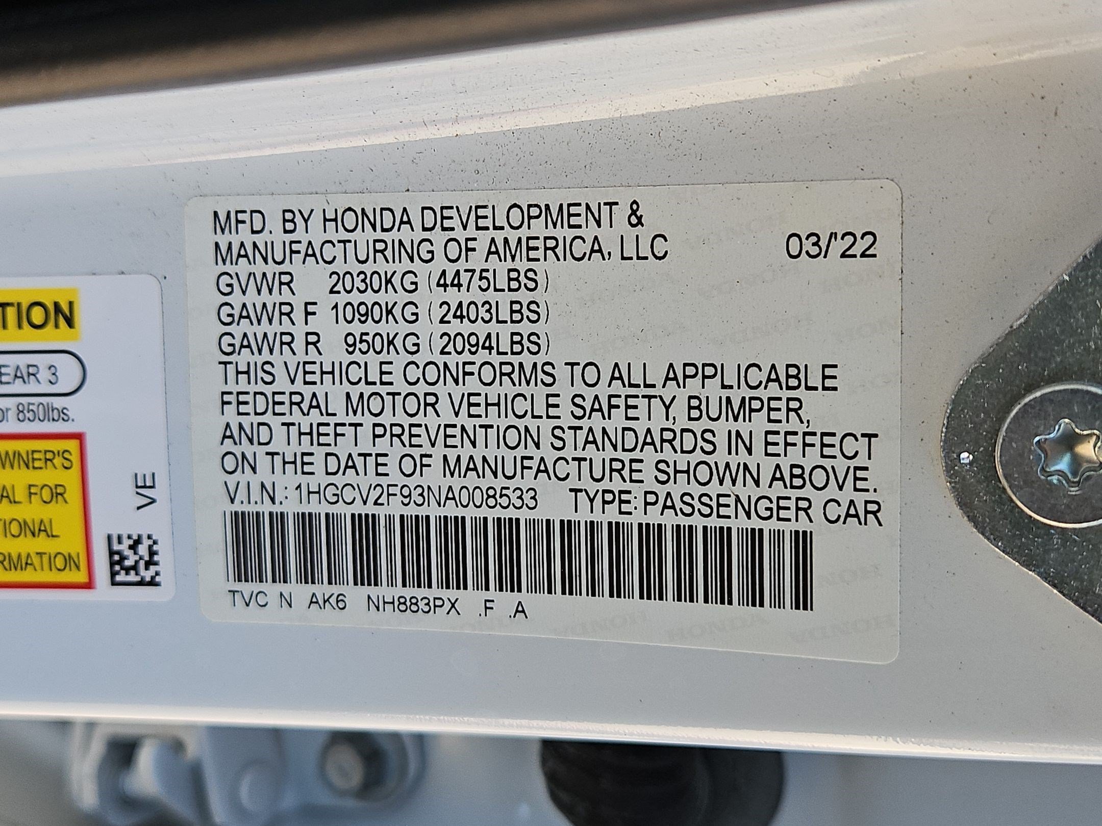 Used 2022 Honda Accord Touring image 34