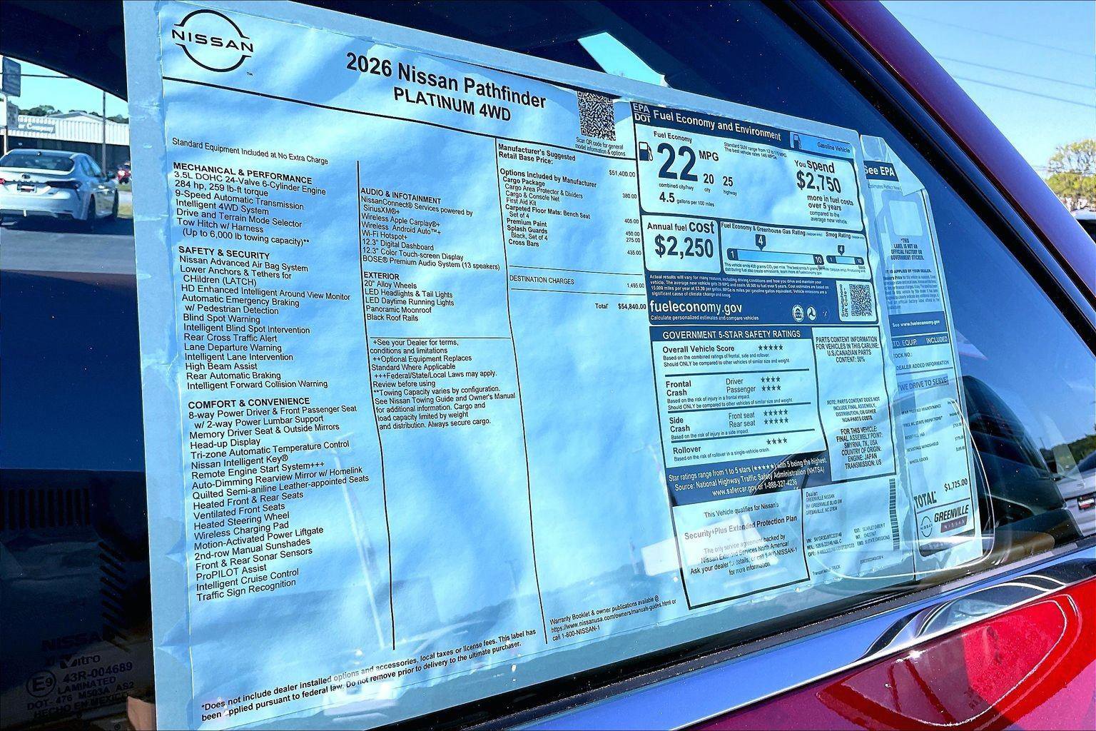 New 2026 Nissan Pathfinder Platinum image 15