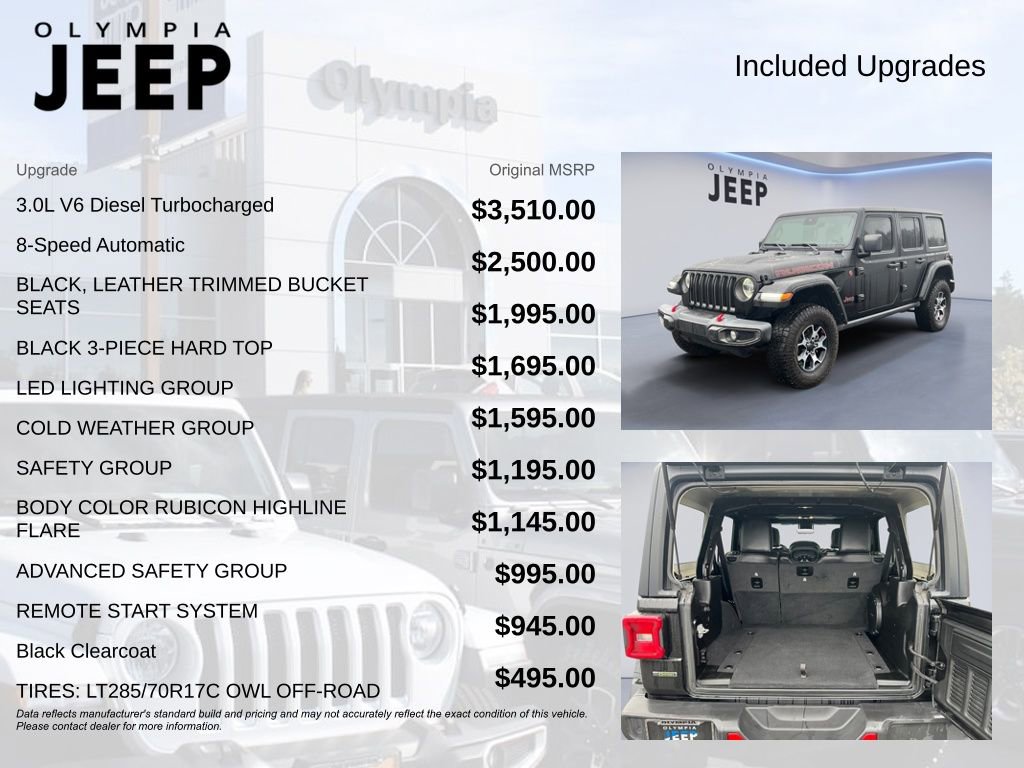 Certified 2022 Jeep Wrangler Unlimited Rubicon w/ LED Lighting Group image 4