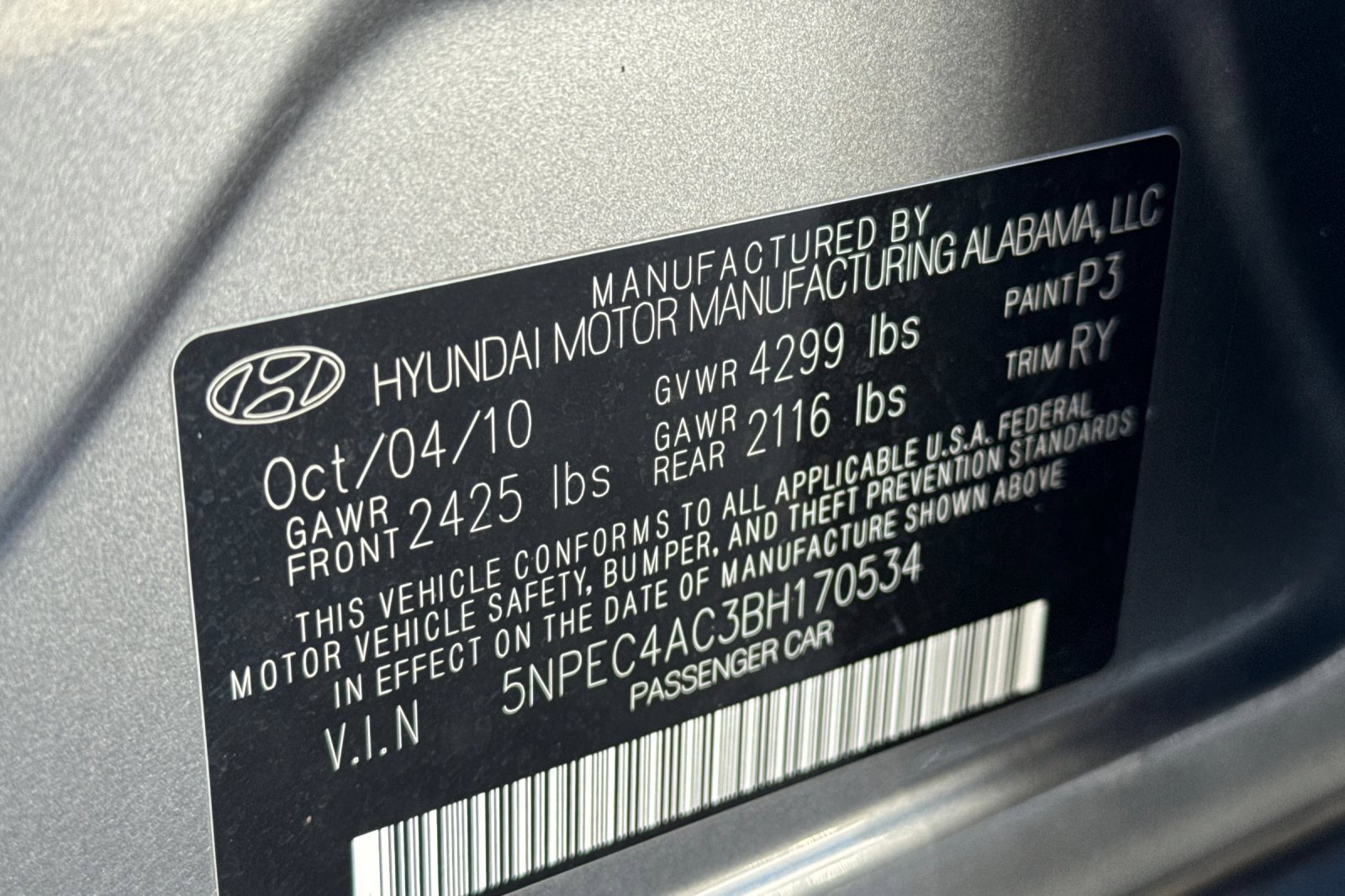 Used 2011 Hyundai Sonata Limited w/ Navigation Pkg 5 FWD image 33