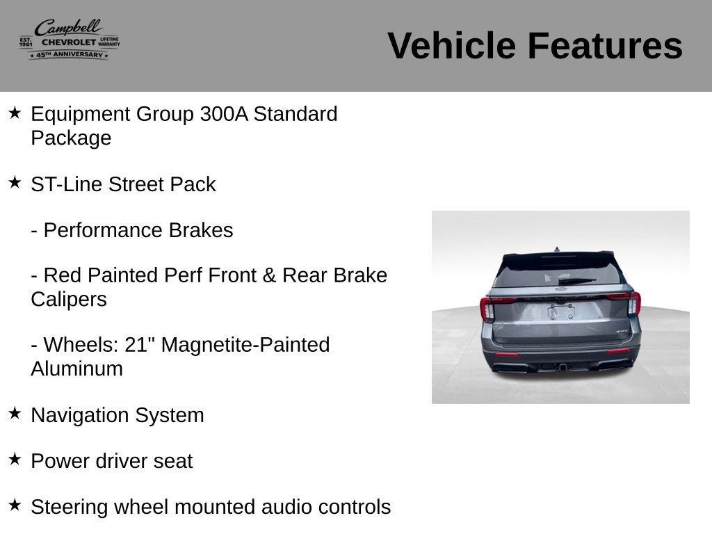 Used 2025 Ford Explorer ST-Line w/ ST-Line Street Pack AWD/4WD image 5