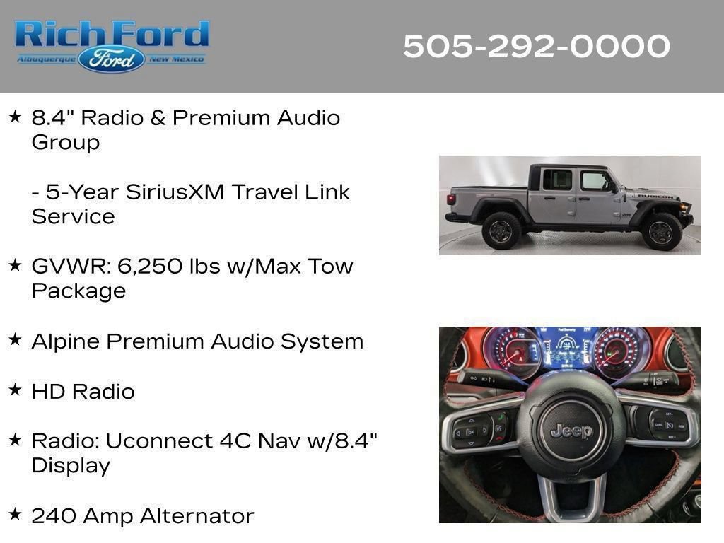 Used 2021 Jeep Gladiator Rubicon AWD/4WD image 61