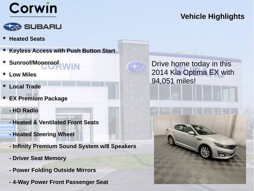 Used 2014 Kia Optima EX w/ EX Premium Package FWD image 6