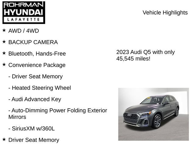 Used 2023 Audi Q5 2.0T Premium w/ Convenience Package AWD/4WD image 8