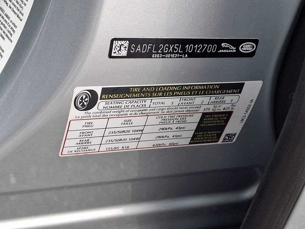 Used 2020 Jaguar E-PACE R-Dynamic SE image 27