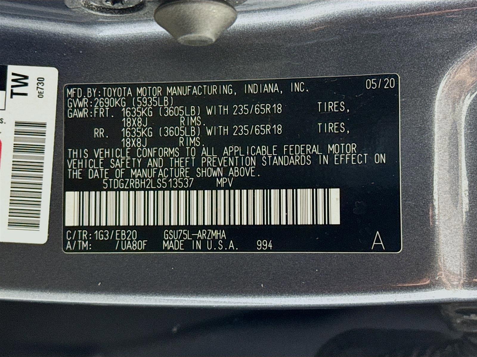 Used 2020 Toyota Highlander XLE image 32